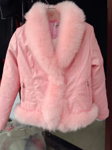 Savabien/меховая кожаная куртка с длинными рукавами и воротником из искусственного меха, женская искусственная Меховая куртка, теплая тонкая парка, короткое пальто из искусственного меха, верхняя одежда - Цвет: Pink