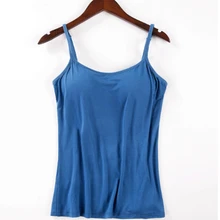 Сексуальный модальный регулируемый ремень Встроенный мягкий самостоятельно формы для женщин безрукавки Топ рубашка Прямая поставка Горячая Распродажа