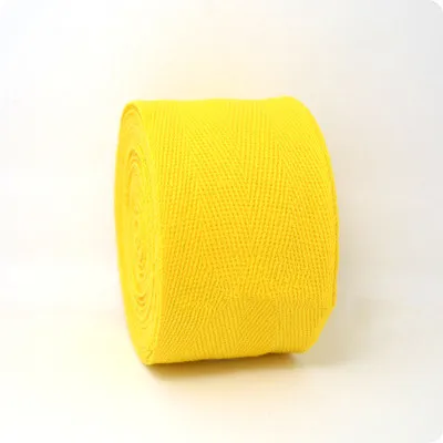 6 м/лот Плотные хлопковые косой вязки в елочку Ленты Леггинсы марширующая лента тесьма DIY ручной работы Sewning материал - Цвет: yellow
