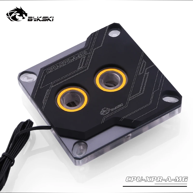 

Bykski CPU Water Block use for INTEL LGA1150 1151 1155 1156 2011 2066 X99 I7 Support 5V 3PIN D-RGB to AURA SNYC / Metal Cover