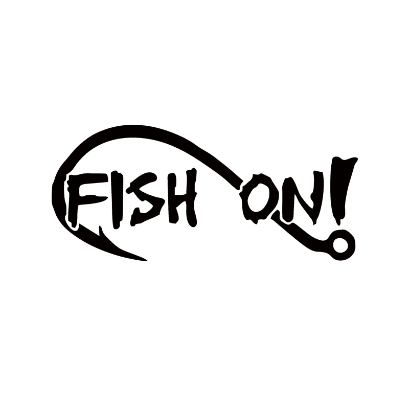 Car Stying Fish On With Fishing Hook Vinyl Decal Sticker ...