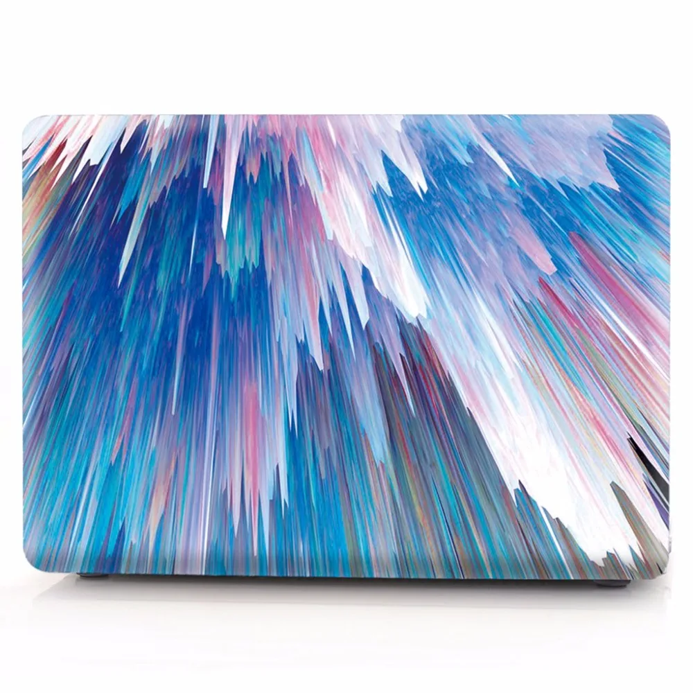 Цветной чехол для Macbook Air 13 11 Pro 15 12 Retina жесткий сенсорный Гладкий защитный