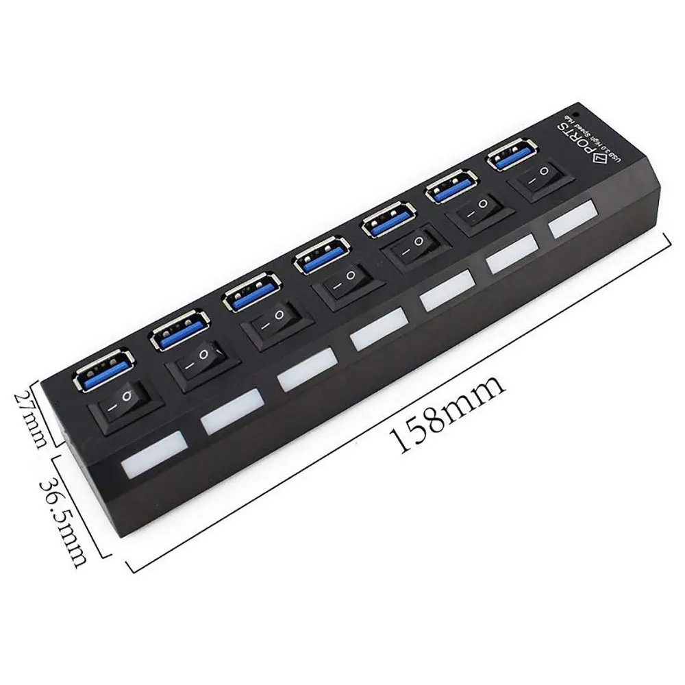 USB HUB 3,0 2,0 4 7 Порты Micro USB 3,0 концентратор Разветвитель USB hab высокое Скорость 5 Гбит/с USB разветвителем 3 концентратор для ПК Компьютерные аксессуары