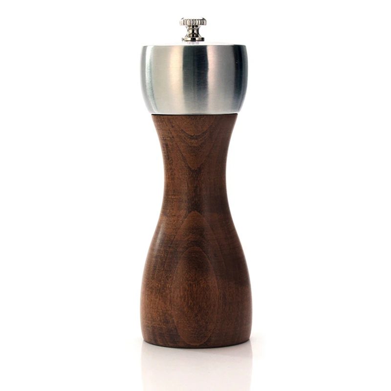 

Premium Beech Pepper Mill - Precision Carbon Steel Rotor Use For Peppercorn, Sea Salt, Black Pepper And More, Kitchen Gadgets