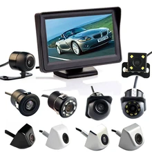 Hippcron 4.3 Inch Auto Parking System HD Car Rearview Mirror Monitor with 170 Degrees Waterproof for rear view camera