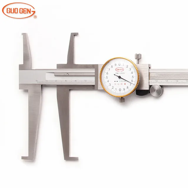GUOGEN Inside Groove Dial Caliper 9 200mm/0.02 Vernier Caliper Long