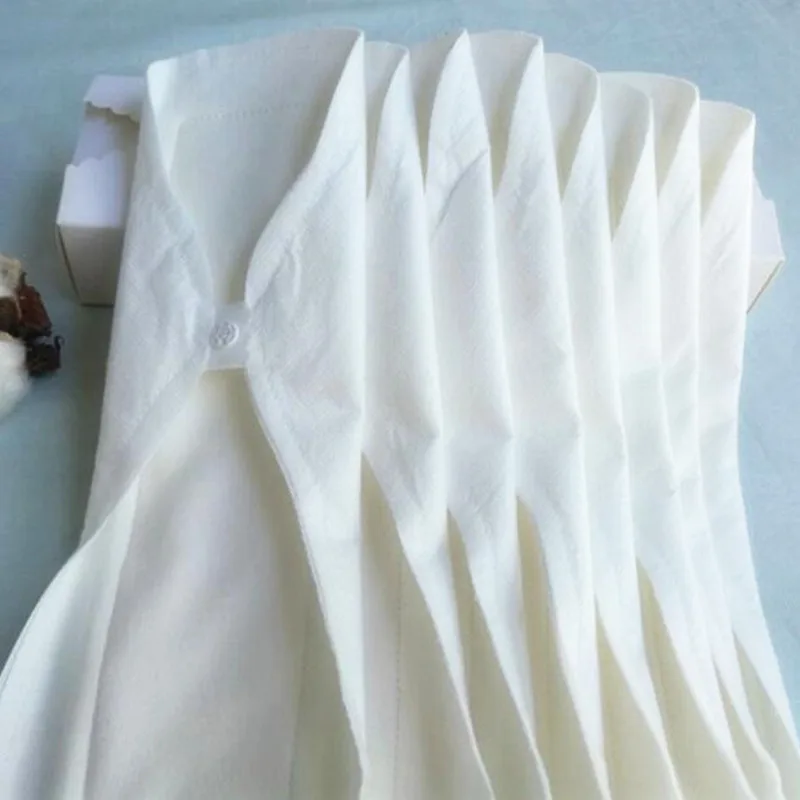 5 шт/лот тонкая многоразовая ткань моющаяся менструальная чаша Mama гигиеническая прокладка салфетка влагалище менструальная Чистка 270 мм белые трусики