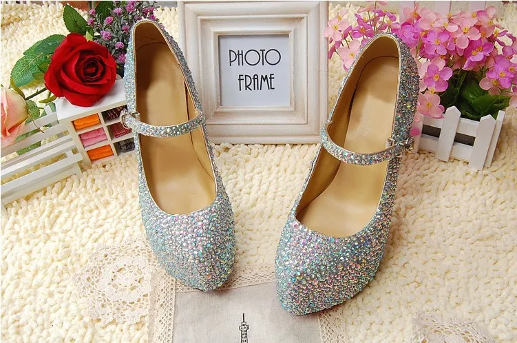silver dress shoes with rhinestones