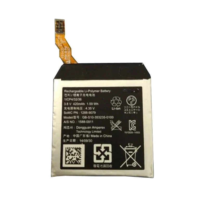 

420mah SWR50 battery for sony SmartWatch 3 GB-S10 GB-S10-353235-0100 batteries