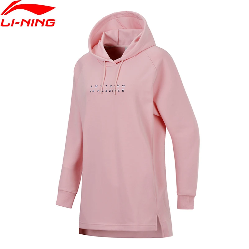 Li-Ning женские спортивные трикотажные свитера-худи для фитнеса удобные свитера с