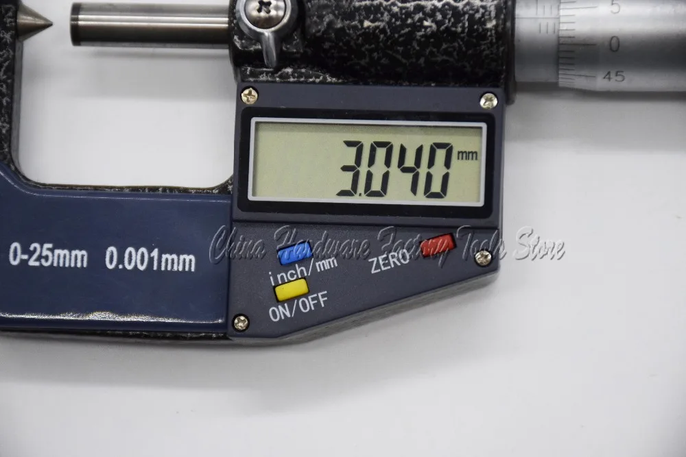 Цифровой микрометр для внешних измерений 0-25 мм/0,001 мм Электронный микрометр острый электронный одноточечный микрометр