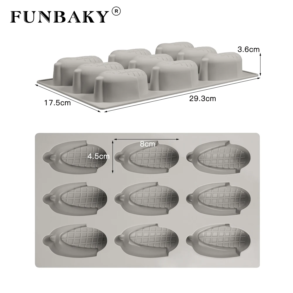 FUNBAKY 6 полости Фрукты кукуруза форма украшения торта инструменты силиконовые формы 3D аксессуары для украшения выпечки Формы для выпечки