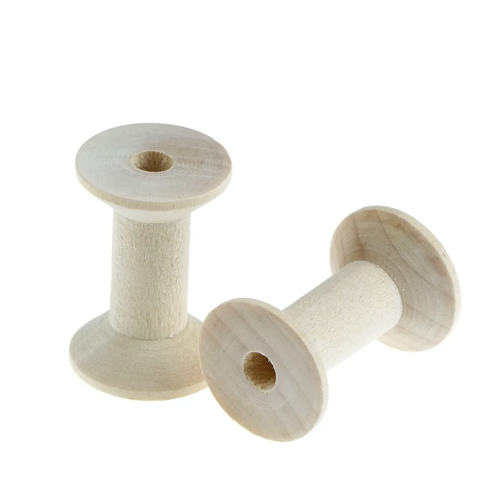 10Pcs Wooden Bobbins Spools Reels Organizer For Sewing Ribbons Twine Wood CrHFUK 10Pcs Wooden Bobbins Spools Reels Organizer For Sewing Ribbons Twine Wood CrHFUK