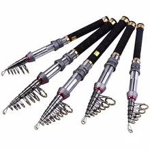 HiUmi Pocket Fishing Rod Metal Reel Seat Super Hard 99% Carbon Portable Telescopic Rod 1.3M 1.5M 1.8M 2.1M 2.4M