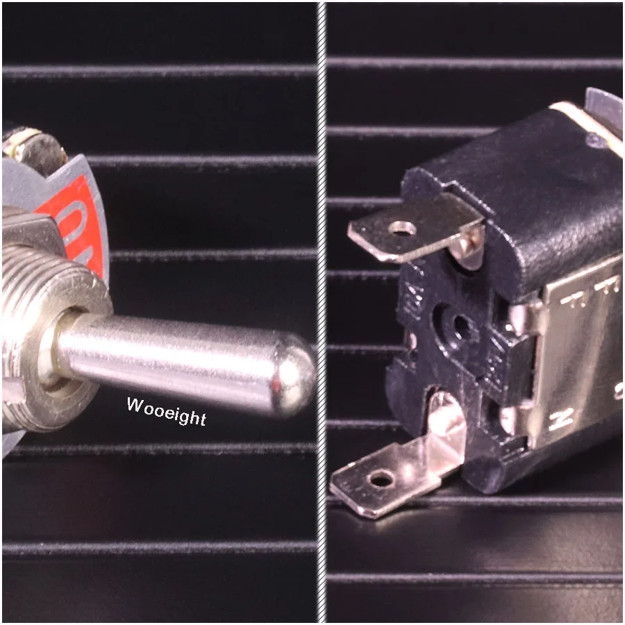 Wooeight 1Pc New ON-OFF Toggle Switch 2 Feet Pin And Rocker Switch Power Supply Switch Toggle Switch 15A 250V KN-101 (1)