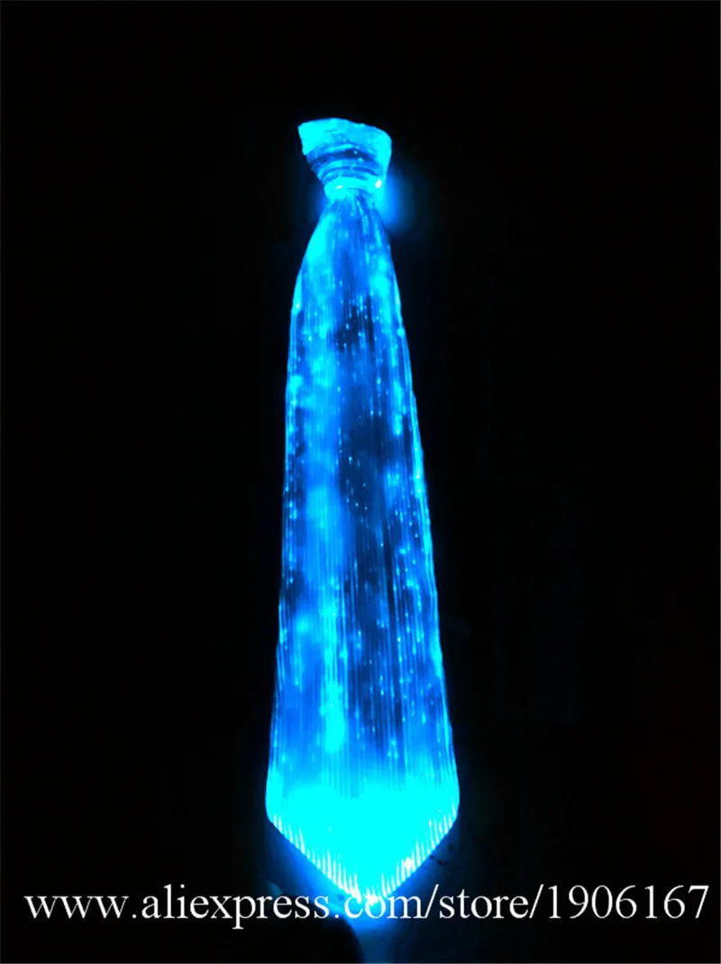 LED fiber light tie party party tie men's light color color stage show tie6