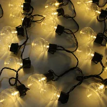 Guirlande lumineuse de noël 10m 38 globe ampoule led, guirlande lumineuse à led, pour fêtes de mariage, 5m 10m 