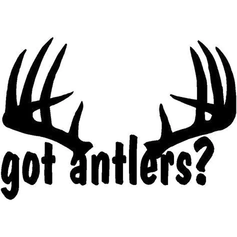 20X13.7CM GOT ANTLERS Deer Hunt Hunting Antler Rack Originality Vinyl Decals Car Sticker Car-styling S8-0857 | Автомобили и