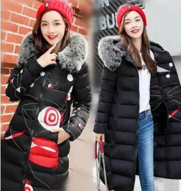 woolrich parka 2019 winter women hooded coat fur collar thicken warm long jacket female plus size 3XL outerwear parka ladies chaqueta feminino womens parka coat Coats & Jackets