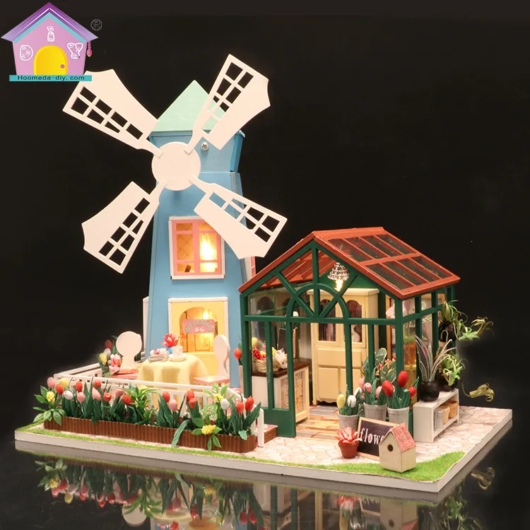 diy miniature flower house