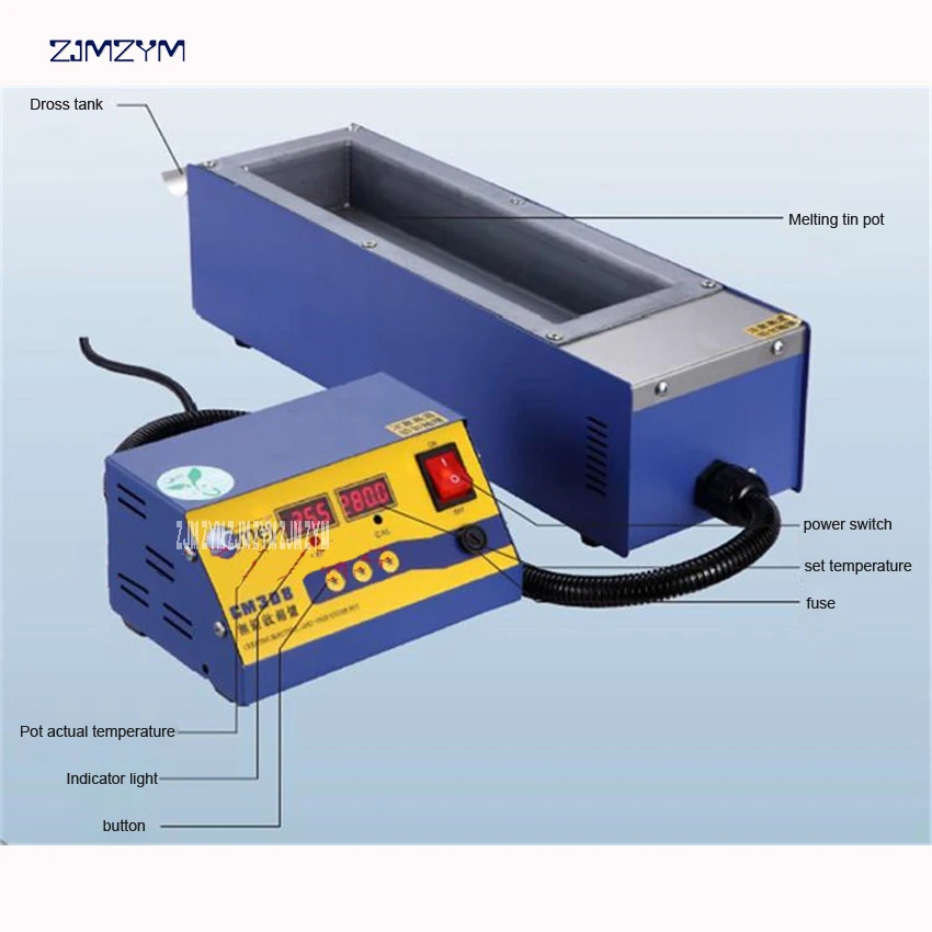Раздельная Бессвинцовая печь для припоя CM-206 цифровая высокотемпературная печь для плавления олова dip оловянный отсос для припоя 110 V/220 V