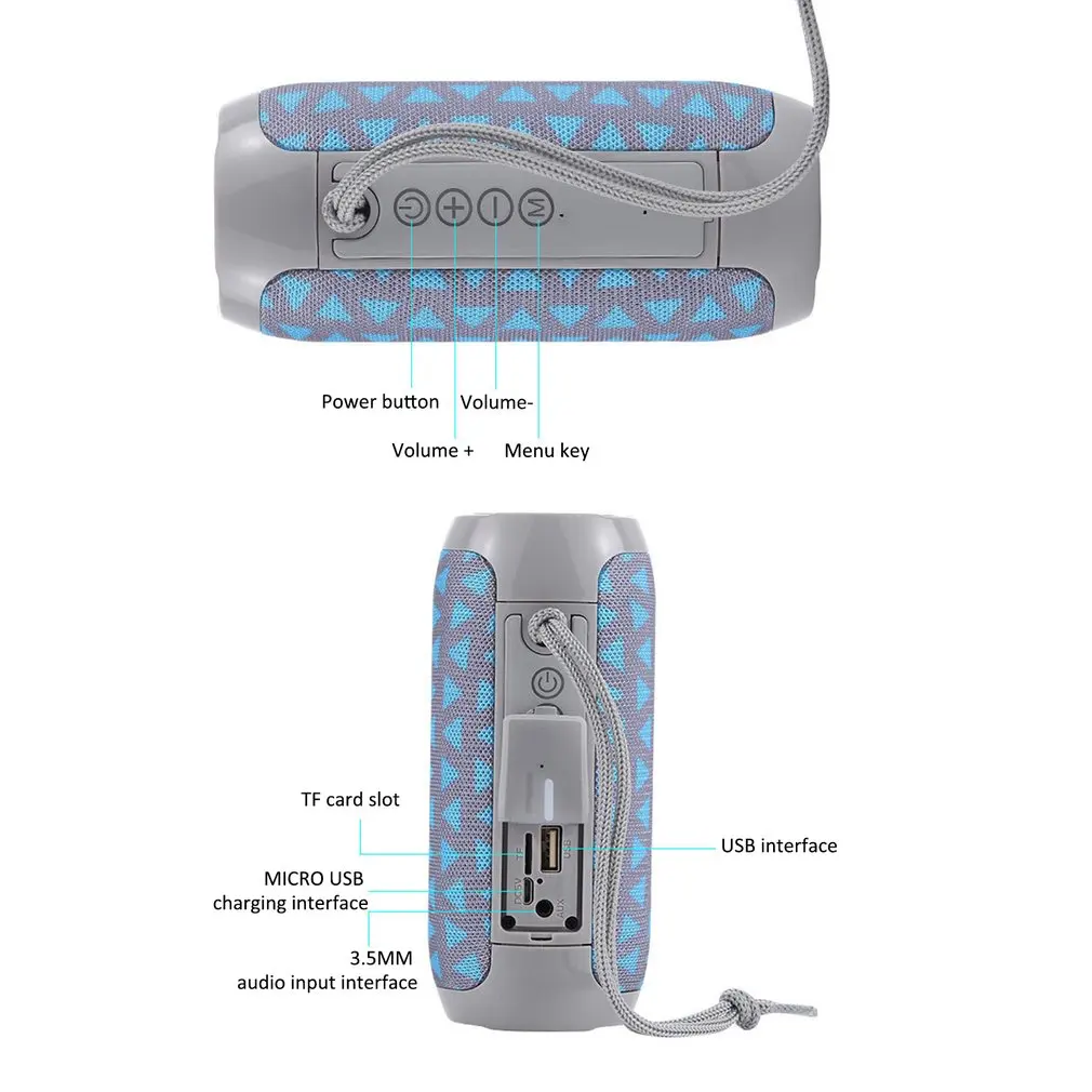 TG117 Bluetooth открытый динамик портативный водонепроницаемый беспроводной мини Колонка стерео громкий динамик Поддержка TF карта FM радио Aux вход