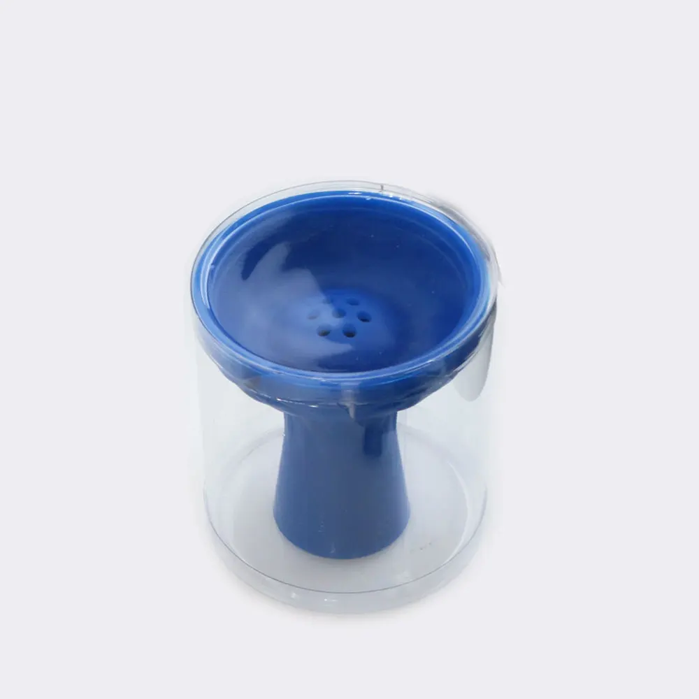 SY 1 шт. 7 отверстий высокое качество силиконовая чаша для кальяна черный силиконовый держатель для головы аксессуары для курения - Цвет: Blue