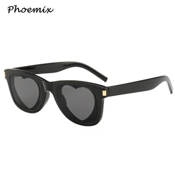 

Phoemix Heart Shades Square Sunglasses Modis Vintage Oculos De Sol Feminino 2019 Luxury Women Brand Designer Sun Glasses UV400