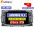 Eunavi 2 din Android 8.1 Octa Core Car DVD Player GPS Navi per Ford Focus Galaxy Audio Stereo Radio wifi unità di testa 1024*600
