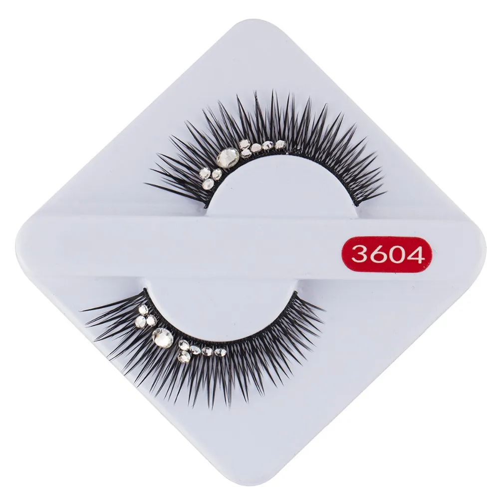 Brand Top Quality Crystal False Eyelash with Diamond Popular Eyelash