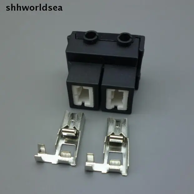shhworldsea 2 Pin H7 automotive bulb Socket Car bend ceramic connector