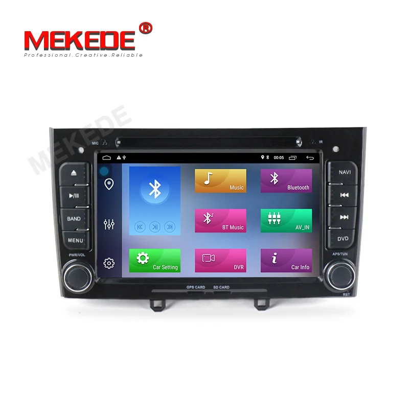 Best 2Din Capacitive Screen Quad Core Android 9.1 Multimedia Car DVD Navigation For peugeot 408/308/308SW Autoradio Stereo headunit 1