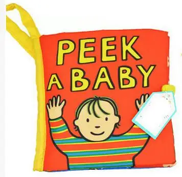 Jollybaby книжки из мягкой ткани Peek a boo ткани активности Crinkly книги развивающие детские игрушки для детей - Цвет: son