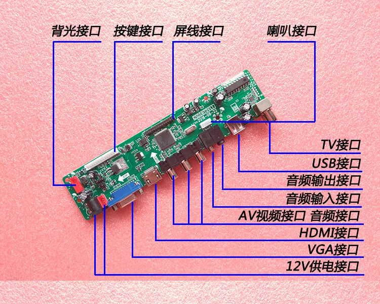 V29 универсальная ТВ материнская плата HDMI USB обновленная lcd универсальная ТВ плата драйвера