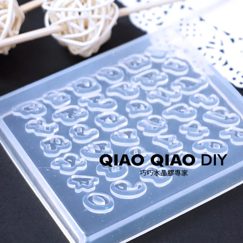 1 шт буквы Подвеска для изготовления DIY прозрачный УФ эпоксидной смолы
