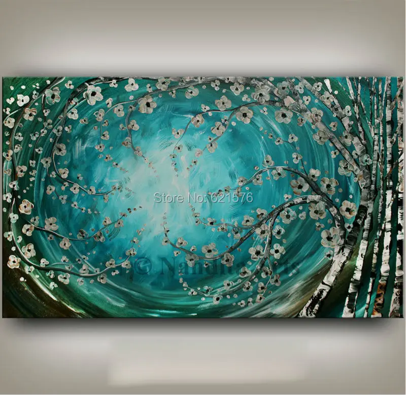 Картина изумрудного цвета