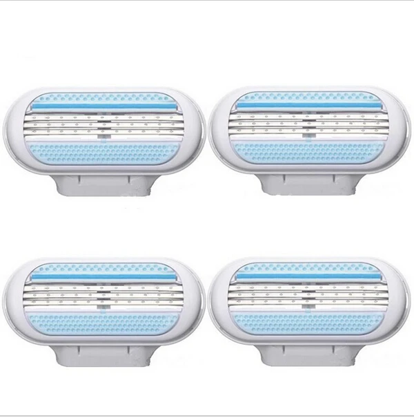 4Pcs/set Original 3 Blade female Shaving Razor women razor blade shaver blades Version Refills