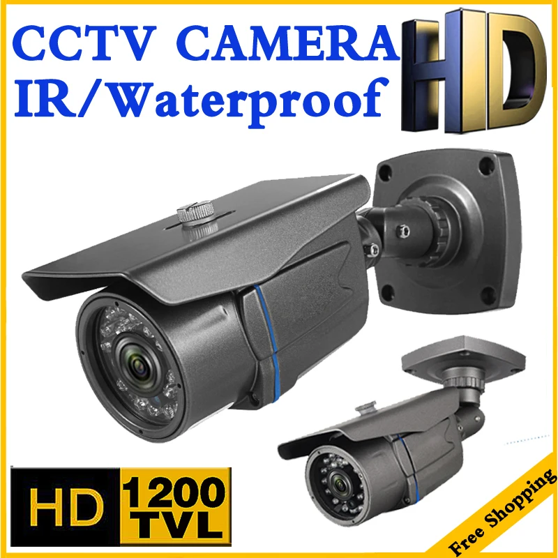 

1/3"PC3089 1200TVL 24PCS IR LEDs Security Cameras with IR-CUT Plastic Infrared Waterproof Outdoor Camera Analog CCTV Camera