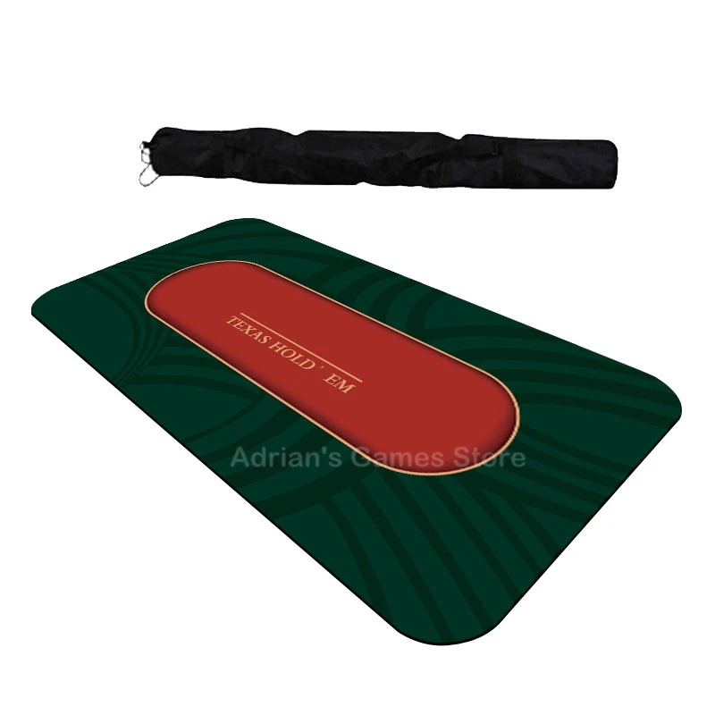 120*60cm Rubber Poker Table Cloth Texas Hold'em Poker Table Layouts