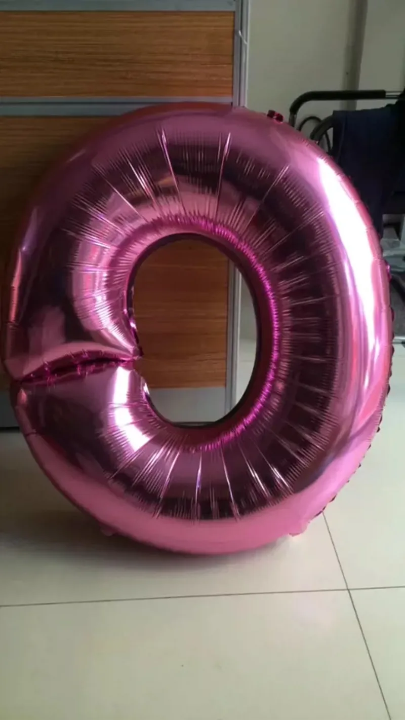 Большой размер 40 дюймов светло-голубой Цвет& розового цвета с буквенным принтом Фольга воздушные шары День рождения свадебных украшений A-Z Гелием воздушный шарик в форме букв вечерние поставки