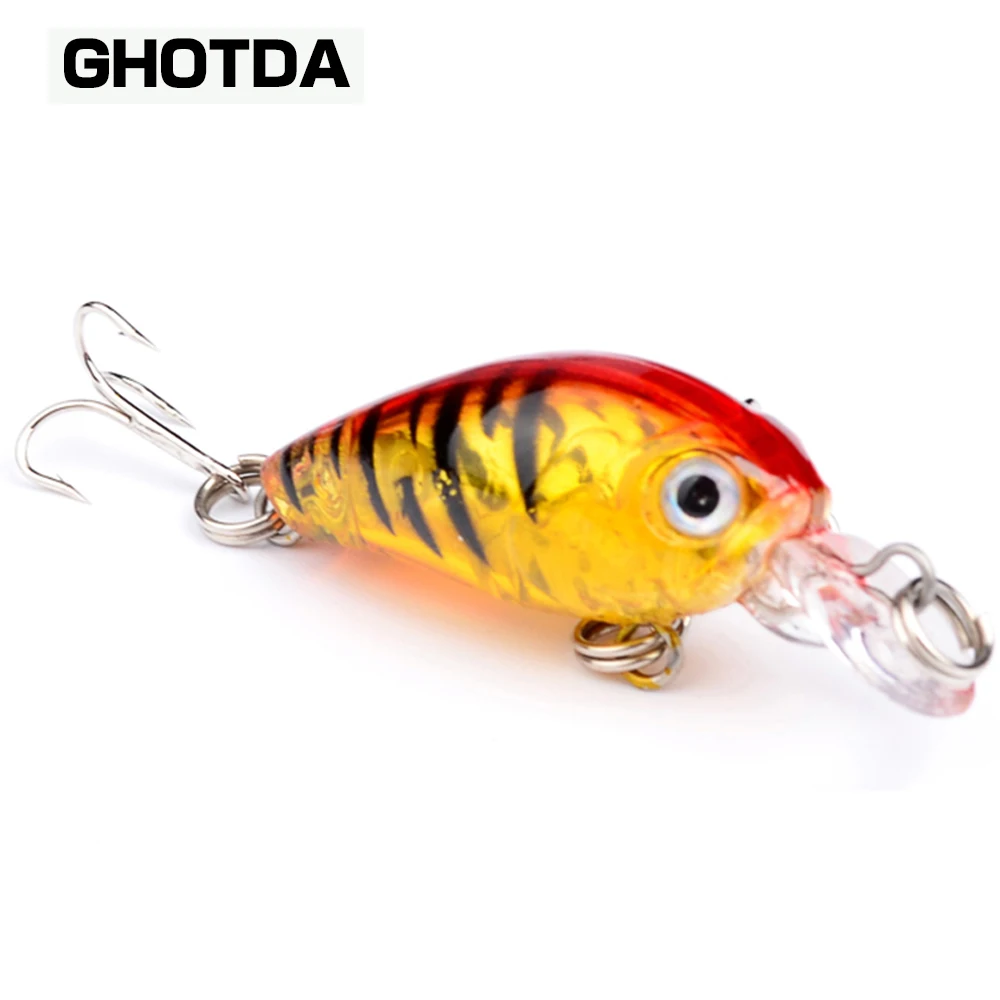  1PCS 4.57cm 4g Crank Bait Swim Fishing Lure Wobbler Artificial Hard Diving