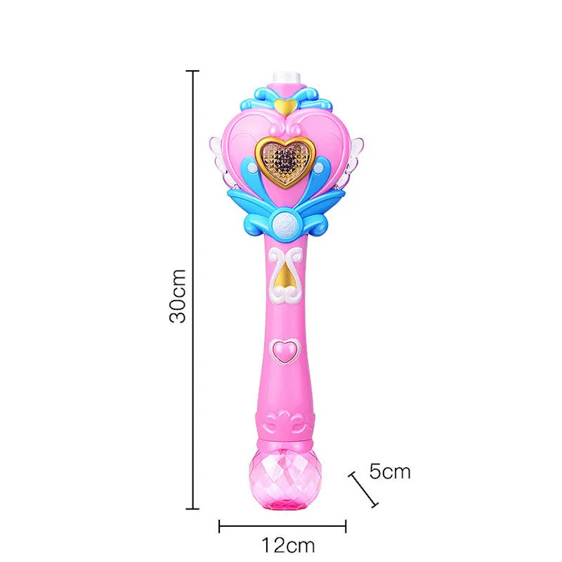 Электрический волшебное крыло палочка автоматический мыльный пузырь дующий пистолет воздуходувка машина свет музыка Забавный открытый игрушки для девочек Подарки для детей