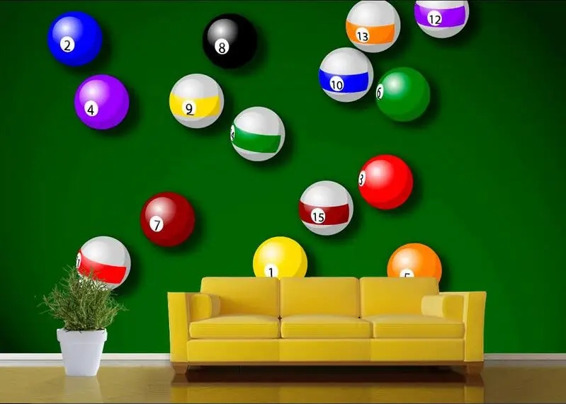 

3d room wallpaper custom mural non-woven picture wall sticker 3 d Billiards fashion painting photo 3d wall murals wallpaper