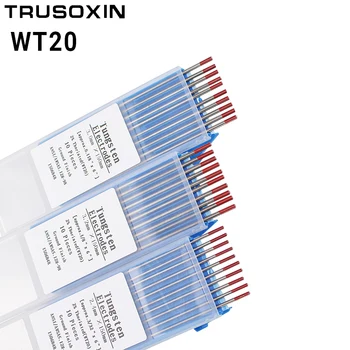 

10pcs red color code 1.0/1.6/2.0/2.4/3.0/3.2/4.0* 150 Thorium tungsten electrode head tungsten needle/rod for welding machine