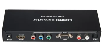 

HDMI To Component YPbPr & VGA video Converter Adapter Convert 1080p hdmi to VGA/Ypbpr+R/L/SPDIF VIDEO Audio RCA L/R For PC TV