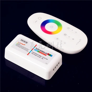

2.4G RGB LED Strip Dimmable RF Remote Wireless Touch Screen LED Controller 18A