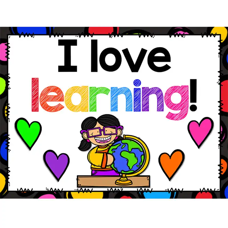 6pcs Set English A4 Plastic Big Card Educational Poster Toys For