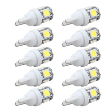 10PCS Led Car DC 12v Lampada Light T10 5050 Super White 194 168 w5w T10 Led Parking Bulb Auto Wedge Clearance Lamp
