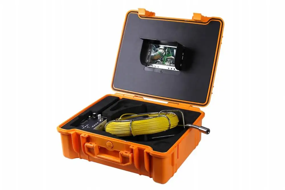  28mm self levelling auto balance camera meter counter keyboard dvr with 10inch monitor 50m drain se