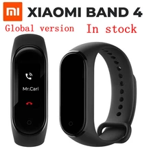 Мировой новейший mi Xiao mi Band 4 умный Спортивный Браслет Сенсорный экран Водонепроницаемый Фитнес-трекер для измерения сердечного ритма спортивный браслет mi Band 4